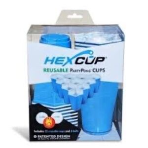 HEXCUP Reusable Party Pong Cups